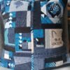 Housse coussin  Chats turquoise et noir