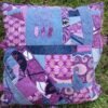 Housse coussin Attrape rêve parme et violet