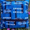 Housse coussin  Chats turquoise et noir