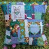 Housse coussin Dog français vert