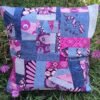 Housse coussin Licorne rose