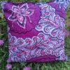 Housse coussin Licorne parme