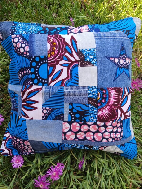 20250606_150437 Housse coussin Etoile bleu et rose