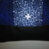 Sac fourre tout réversible simili wax bleu et blanc
