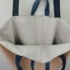 Cabas simili beige et wax