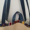 Cabas simili beige et wax