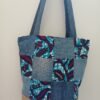 Sac Patchwork carrés Wax et jean