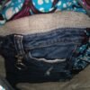Sac Patchwork carrés Wax et jean