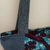 Sac Patchwork carrés Wax et jean