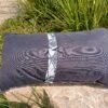 Housse coussin Tête de chat Noir, gris et blanc