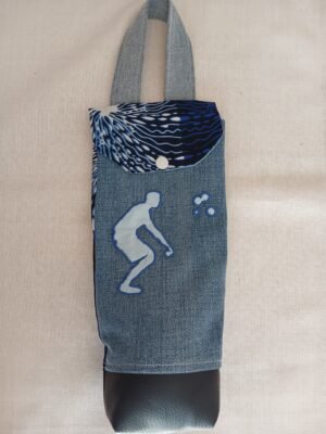 Sac pétanque bleu et blanc