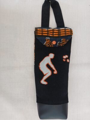 Sac pétanque noir et orange