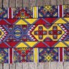Set de table jaune et bordeaux