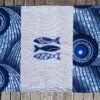 Set de table bleu et gris