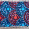 Set de table turquoise et rouge