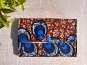 Porte-monnaie Multifonction Marron et bleu