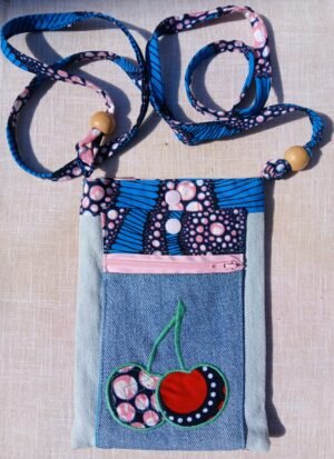 Pochette Bandoulière 3 poches Cerises