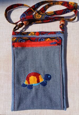 Pochette Bandoulière 3 poches Tortue