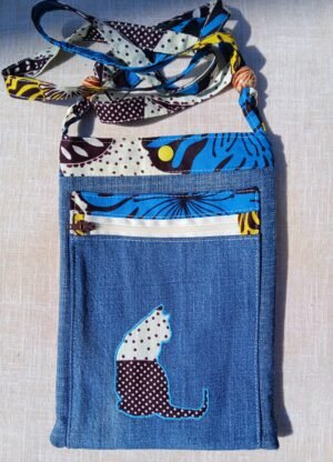 Pochette Bandoulière 3 poches Chat
