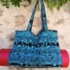 Sac de yoga / sport bleu et noir Grand modèle
