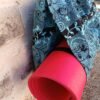 Sac de yoga / sport bleu et noir Grand modèle