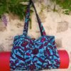 Sac de yoga / sport turquoise et violet  Petit modèle