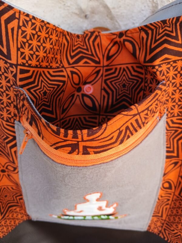 20250624_100900 Sac de yoga / sport orange et marron Petit modele