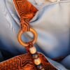 Sac de yoga / sport orange et marron Petit modele