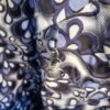 Sac fourre tout réversible simili wax XXL bleu et noir