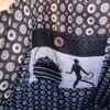 Sac fourre tout  simili wax XXL noir et blanc