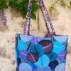 Sac fourre tout réversible wax bleu