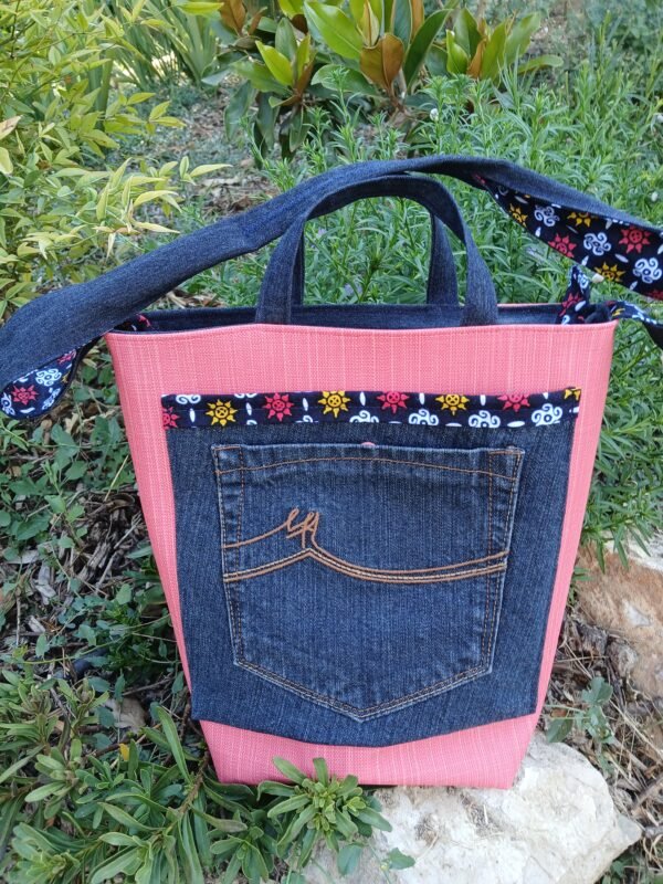 20250701_174905 Sac poche patchwork vinyle marin corail