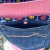 Sac poche patchwork vinyle marin corail