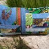 Housse coussin Cigale vert et marron