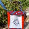 Sac Bandoulière multipoches chat rouge