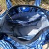 Sac bleu roi poche patchwork en jean