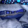 Sac bleu roi poche patchwork