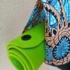 Sac de yoga / bleu et saumon Grand modèle