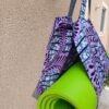 Sac de yoga / parme et gris Grand modèle