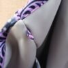 Sac de yoga / parme et gris Grand modèle