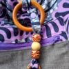 Sac de yoga / parme et gris Grand modèle