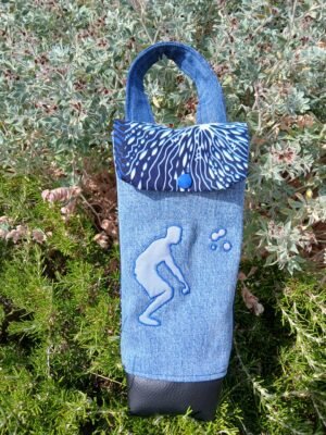 Sac pétanque bleu et blanc