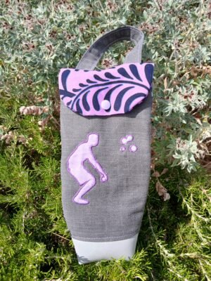 Sac pétanque parme et gris