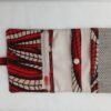 Portefeuille multi poches beige et rouge