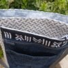 Sac gris poche patchwork