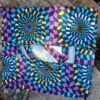 Porte tarte violet, turquoise et orange