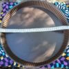 Porte tarte violet, turquoise et orange