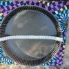 Porte tarte violet, turquoise et orange