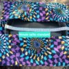 Porte tarte violet, turquoise et orange