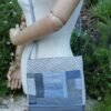 Sac gris poche patchwork 2